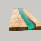 Green Resin River Dining Restaurant Custom Table Top Handmade Decorative Table Green Resin River Dining Restaurant Custom Table Top Handmade Decorative Table