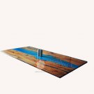 Sky Blue Resin Center Custom Table Top Handmade Hallway Decor Royal Furniture Sky Blue Resin Center Custom Table Top Handmade Hallway Decor Royal Furniture
