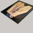Black Resin Wooden Dining Custom Table Top Handcrafted Royal Furniture Decor Art