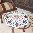 Antique Marble Top Table With Stand Turquoise Inlay Italian Design Bedroom Decor Antique Marble Top Table With Stand Turquoise Inlay Italian Design Bedroom Decor