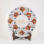 13"x13" Marble White Top nesting Table Carnelian Maruqtery Floral Design Decor