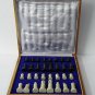 10"x10" Marble Ebony Chess Set Handcrafted gorara stone pieces Play & gifts Art