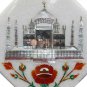 5"x5" Marble White Living Room Decor Wall Tile Taj Mahal Inlay Gemstone Art Deco