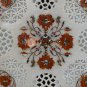 12" Marble Top Coffee Table With 15" Tall Carnelian Maqrutery Floral Art Decor
