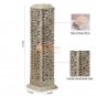 11" Marble Soapstone Candle Cum Incense Holder Lattice Inlaid Art Temple Decor