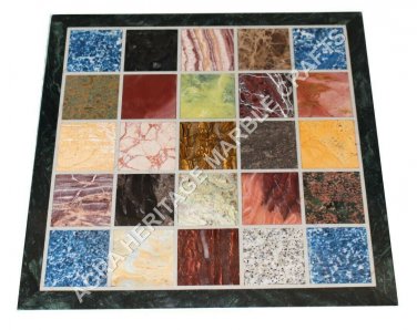 24" Marble Console Coffee Table Top Multi Inlay Design Occasional Decor E917A