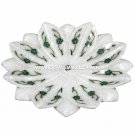 6" White Marble Fruit Serving Bowl Handmade Malachite Inlay Kitchen Decor E47 6" White Marble Fruit Serving Bowl Handmade Malachite Inlay Kitchen Decor E47