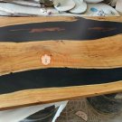 Resin River Center Sofa Table Top Live Edge Epoxy Walnut Collectible Design Deco Resin River Center Sofa Table Top Live Edge Epoxy Walnut Collectible Design Deco
