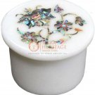 2"x2" Marble Ring Storage Box Pauashell Inlaid Pietradura Floral Veterans Gift