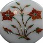 2"x2" Marble Ring Trinket Box Carnelian Pietradura Flower Design Christmas Gifts