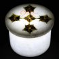 2"x2" Marble Ring Storage Box Pauashell Floral Marquetry Inlaid Columbus Gift