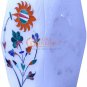 4" Marble Pen Organizer Carnelian Sun Flower Semi Precious Art Thanksgiving Gift