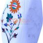 4" Marble Pen Organizer Carnelian Sun Flower Semi Precious Art Thanksgiving Gift