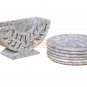 Unique Soapstone Personalized Coaster Set Filigree Inlaid Housewarming Gift Arts