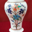 7" White Marble Flower Vase Jar Mosaic Stone Inlay Floral Showpiece Decor Gifts 7" White Marble Flower Vase Jar Mosaic Stone Inlay Floral Showpiece Decor Gifts