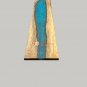 Blue Resin River Handmade Wooden Walnut Dining Table Top Custom Corridor Decor
