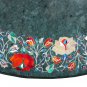 24" Green Marble Table Top Inlaid Hakik Marquetry Inlaid Work Living Room Decor