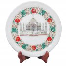 12" Marble Serving Dish Plate Mosaic Tajmahal Inlay Pietradure Home Decor H1436