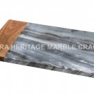 9"x12" Vegetable Chopping Marble & Wood Board Handmade Art Kitchen Decor E692 9"x12" Vegetable Chopping Marble & Wood Board Handmade Art Kitchen Decor E692