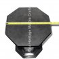28"x15" Natural Marble Black Handmade Base Stand Furniture Decor E559B