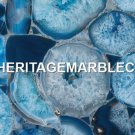 Dining Marble Blue Agate Fine Stone Table Top Occasional Furniture Decor H5582 Dining Marble Blue Agate Fine Stone Table Top Occasional Furniture Decor H5582