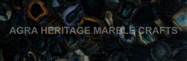 4'x2' Marble Top Dining Table Set Agate 20mm Baklit Garden Furniture Decor E273