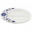 4"x3" Marble White Soap Dish Holder Multi Inlay Work Decor