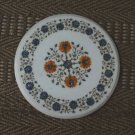 18" Marble Small Coffee Table Top Lapis Lazuli Carnelian Inlay Arts Patio Decor