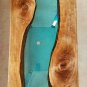 Blue Resin River Dining Sofa Table Top Epoxy Live Edge Design Furniture Decor