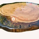 Green Resin Wooden Coffee Corridor Table Top Handmade Luxury Furniture Home Deco