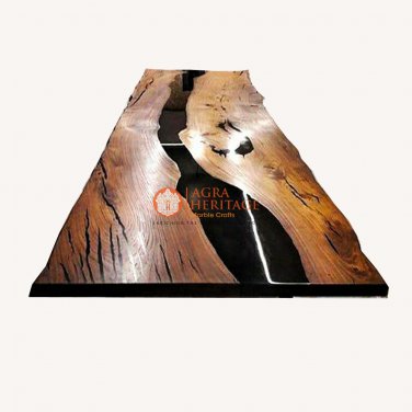 Epoxy Live Edge,Black Resin River Dininh Center Table Top Handmade Outdoor Decor
