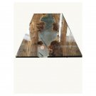 Luxury Custom Order Walnut Wood Epoxy Clear Resin Dining Table Top Living Decor Luxury Custom Order Walnut Wood Epoxy Clear Resin Dining Table Top Living Decor