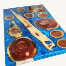 Epoxy Dining Table, Center Table Top, Live Edge Acacia Wood Outdoor Furniture