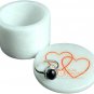 2"x2" Marble Inlaid Ring Trinket Box Carnelian Shape Art Black Friday Gift Decor