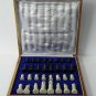 10"x10" Marble Ebony Chess Set Handcrafted gorara stone pieces Play & gifts Art