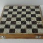 10"x10" Marble Ebony Chess Set Handcrafted gorara stone pieces Play & gifts Art