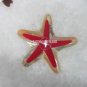 6" Marble Tile Rare Marquetry Star Fish Design Inlay Veterans Day Decorative