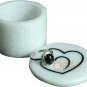 2"x2" Marble White Ring Trinket Box Inlaid Decorative Christmas Gift For Her Art