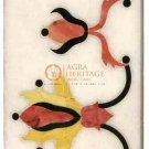 12"x4" Marble Wall Decor Tile Inlaid Italian Marquetry Gemstone Veterans Gifts