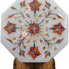 5"x5" Marble Wall Tile Cum Table Top Carnelian Pietradura Art Veterans Gift Deco