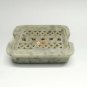 5"x3.5" Natural Soapstone Handmade Soap Dish Bar Filigree Arts Bathroom Decor