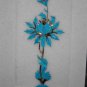 7"x10" White Marble Serving Tray Turquoise Inlay Stone Occasional Decorative