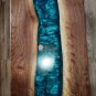 Epoxy Resin River Handmade Amazing Blue Dinning Table Top Live Edge Wood Style