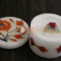 2"x2" Marble Decorative Trinket Jewelry Box Carnelian Marquetry Floral Art Decor
