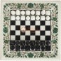 White Chess Indoor Set Handmade Chess Board Game Malachite Inlaid Marquetry Art