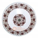 24" Round Marble Coffee End Console Table Top Carnelian Inlay Outdoor Decor E138 24" Round Marble Coffee End Console Table Top Carnelian Inlay Outdoor Decor E138