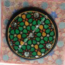 Black Round Marble Small Coffee Top Table Multi Inlay Arts Bedroom Decor H5390 Black Round Marble Small Coffee Top Table Multi Inlay Arts Bedroom Decor H5390