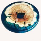 Blue Resin River Coffee Custom Sofa Table Top Wooden Handmade Decorative Table Blue Resin River Coffee Custom Sofa Table Top Wooden Handmade Decorative Table