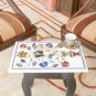 Marble Small Marble Top Table With Wooden Stand Multi Stone Floral Art Gift Deco