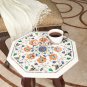14" Marble Console Table Top for Sale Carnelian Maruqtery Floral Art Garden Deco